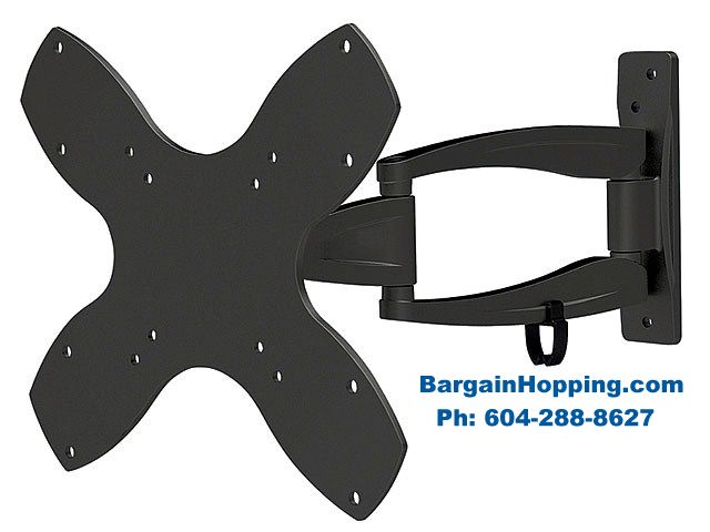 17" - 40" 3-Way Adjustable Tilt & Swivel TV Wall Mount Bracket